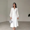 MERTON Dress White